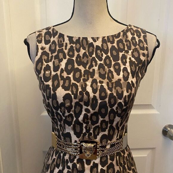 Kate Spade animal print mini dress, size 0 - Picture 2 of 8